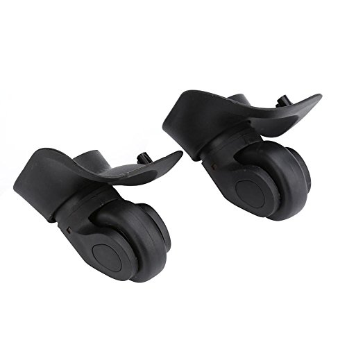 1 par de maletas de repuesto para maletas de equipaje, accesorios de ruedas universales Polea de uso silencioso Maleta de maletas para ruedas Maletas para equipaje a la izquierda y derecha Accesorio d