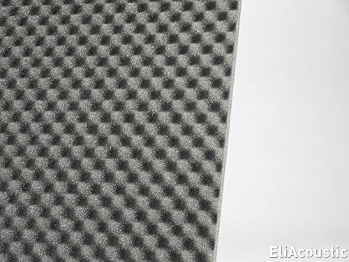 10(ud) Espuma Acustica de insonorizacion. Panel Acustico de 595 x 595 x 20/10 mm. EliAcoustic Alveolar Piramidal 20/10