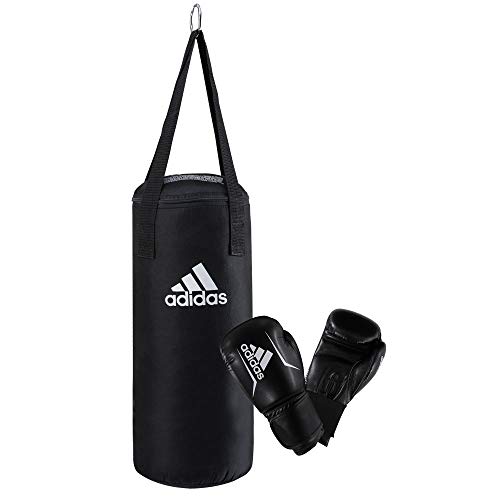 adidas Junior Boxing Set - Juego de Accesorios de Boxeo para niños, Color Negro