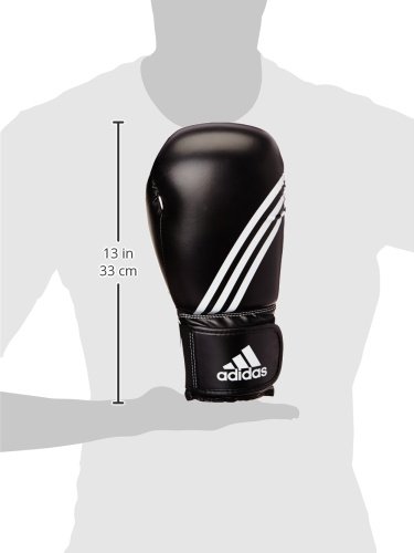 adidas Kit – Guantes de Boxeo, Color Blanco y Negro, tamaño 10 onzas