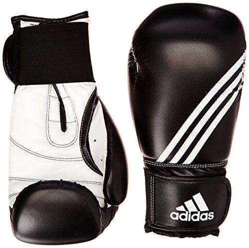 adidas Kit – Guantes de Boxeo, Color Blanco y Negro, tamaño 10 onzas