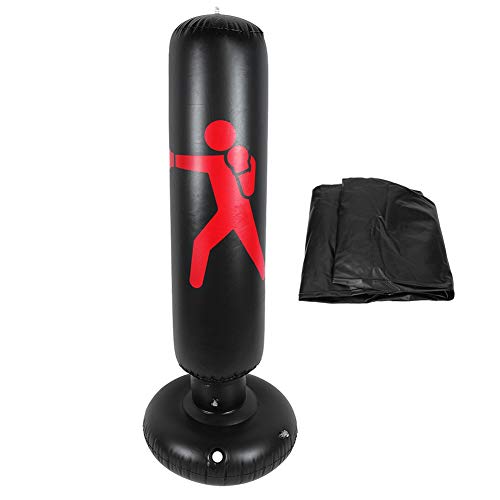 Biitfuu Saco de Boxeo de 63"Bolsa de Boxeo Inflable Bolsas de Kickboxing de Soporte Libre Saco de Boxeo para Adultos y niños