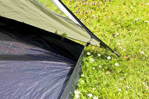Coleman Coastline 3 Plus Tienda de 3 plazas de campaña de túnel ligera para camping o trekking y senderismo con porche, impermeable hasta 3000 mm de columna de agua, Verde, 3 personas