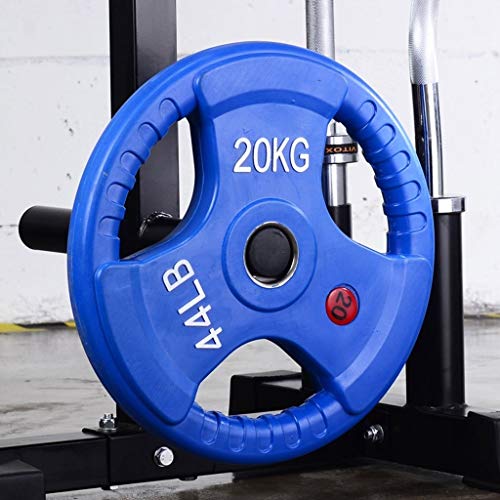 Discos de Pesas Discos Olímpicos 10kg / 15KG / 20kg / 25kg placas con barra individual 3 agujeros Pesas Pesas de disco for placas Home Fitness Gym pesas con mancuernas Peso Barra Discos de Pesas para