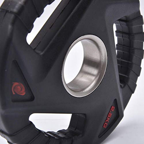 Discos de Pesas Discos Olímpicos Barra Placa 2 pulgadas moldeada Olímpico hierro Placa del Mango for la barra de pesas, Conjunto de 2 placas con barra de pesas Crossfit Peso Placa for culturismo Disco