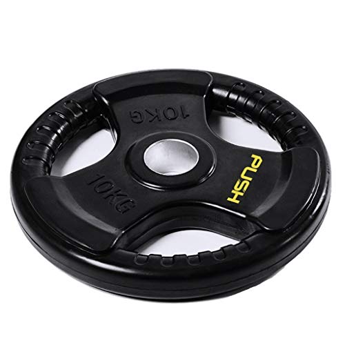 Discos de Pesas Discos Olímpicos Emitidos placas de hierro con barra olímpica de 2 pulgadas Peso Grip Plate Placa Conjunto de 2x10kg, placas con barra de 2 pulgadas placas de peso for mancuerna o pesa