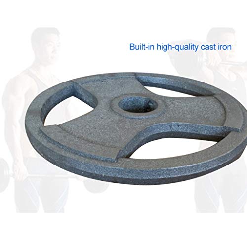 Discos de Pesas Discos Olímpicos Las placas con barra de hierro fundido individual Tri-Grip Olímpicos Pesas mancuernas Placas Placas for gimnasio en casa aptitud del ejercicio del entrenamiento de ele