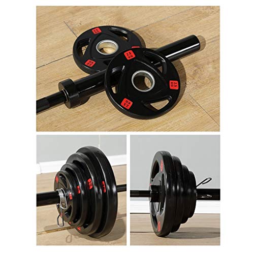 Discos de Pesas Discos Olímpicos Las placas con barra de hierro fundido individual Tri-Grip Olímpicos Pesas mancuernas Placas Placas for gimnasio en casa aptitud del ejercicio del entrenamiento de ele