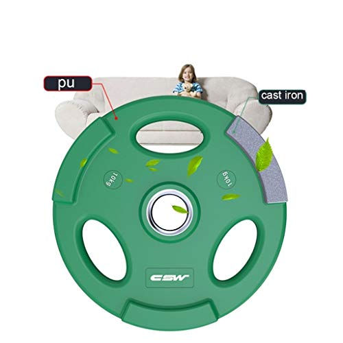 Discos de Pesas Discos Olímpicos Placas Barbells Mancuernas placas peso de caucho for gimnasio en casa aptitud del entrenamiento de ejercicios de elevación Placas fraccional Olímpicos Juego de 2 placa
