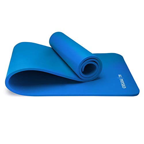 Esterilla Yoga KG | PHYSIO (1cm), Calidad Premium Colchoneta de Fitness para Gimnasio, Pilates o en Casa con Tirante (dentro de la colchoneta) 183cm x 61cm x 1cm (grueso)