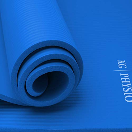 Esterilla Yoga KG | PHYSIO (1cm), Calidad Premium Colchoneta de Fitness para Gimnasio, Pilates o en Casa con Tirante (dentro de la colchoneta) 183cm x 61cm x 1cm (grueso)