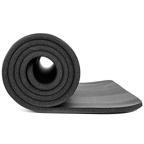 Esterilla Yoga KG | PHYSIO (1cm), Calidad Premium Colchoneta de Fitness para Gimnasio, Pilates o en Casa con Tirante (dentro de la colchoneta) 183cm x 61cm x 1cm (grueso)