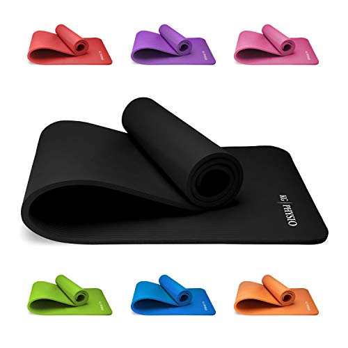 Esterilla Yoga KG | PHYSIO (1cm), Calidad Premium Colchoneta de Fitness para Gimnasio, Pilates o en Casa con Tirante (dentro de la colchoneta) 183cm x 61cm x 1cm (grueso)