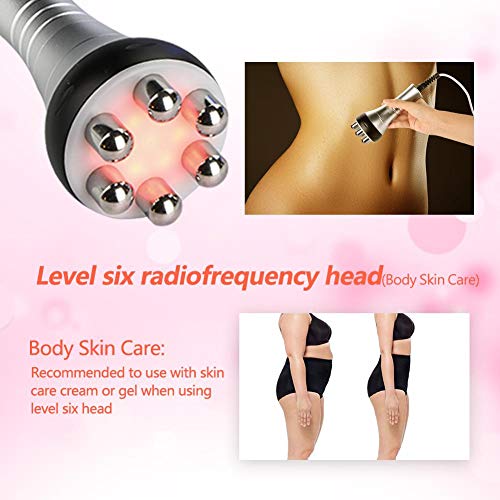 Filfeel 2 en 1 RFRejuvenecedor reafirmante de la Piel, Ondas bipolares del Cuerpo Facial (6, 3) Piel Suave y Joven(EU)(EU)