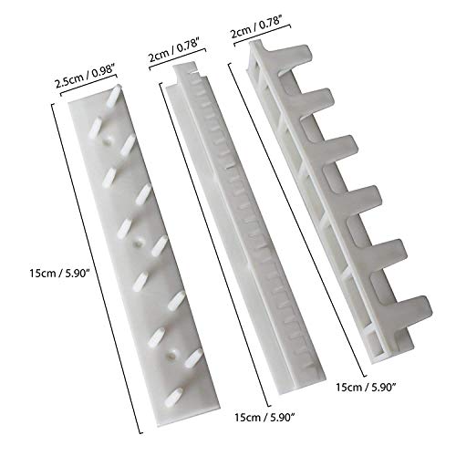 Ganchos Adhesivos para Colgar Joyas (9 Piezas) - Gancho de pared Auto Adhesivo Percha de Joyería - Soporte de Almacenamiento de Joyas para Collar, Anillo y Arete