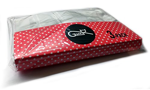 Gatta Short Viki - Bragas de mujer sin costuras, 3 unidades negro 42-44