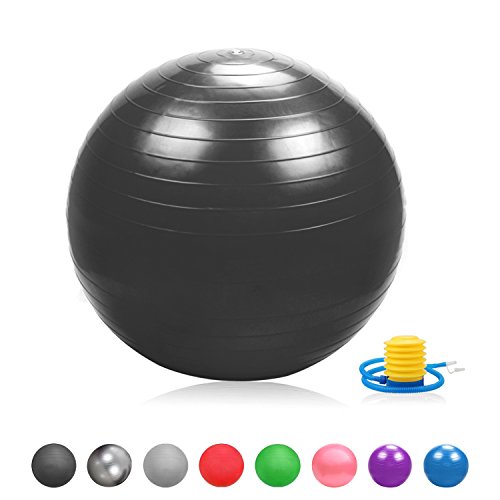 Glamexx24 Suave Pezi Swiss Pelota de Dick Anti Burst Asiento Pelota de Gimnasia Fitness Balón de Bomba, Pelota Carcasa, Obstrucción Solapas, Mini Pilates Yoga Ball