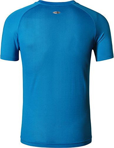jeansian Hombre Camisetas Deportivas Wicking Quick Dry tee T-Shirt Sport Tops LSL133 (US S(165-170cm 60-65kg), LSL013_Oceanblue)