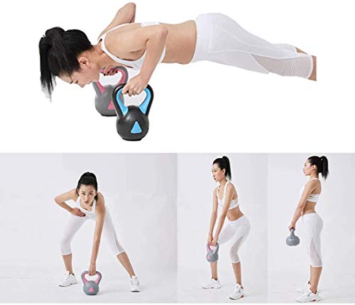 JLDN Aptitud Pesa Rusa del oído Doble, Kettlebell portátil Antideslizante Ajustable Kettlebells fisicoculturismo Entrenamiento con Pesas de Gimnasio en casa,Dray