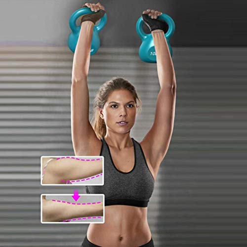 JLDN Gimnasio Pesa Rusa, portátil Kettlebell Revestimiento de Neopreno Antideslizante fisicoculturismo Entrenamiento con Pesas Kettlebells para la Fuerza y ​​Entrenamiento Cardiovascular,Pink