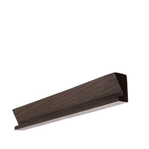 KAIU Estante Madera de Pared para Disco Vinilo – Fácil Instalación – Roble Macizo Belleza – Soporte para Vinilos de Diseño Esbelto y Elegante – Fácil Cambio de Disco - Negro