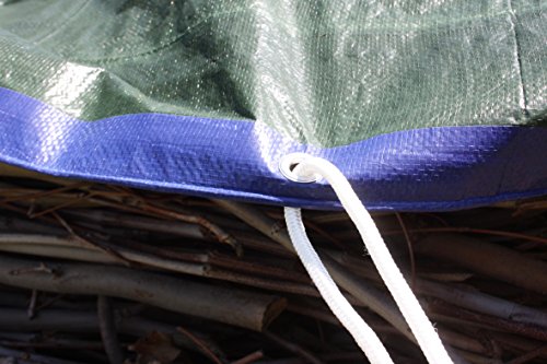 Labor 0300152 Lona de PVC reforzada con ojales, verde, 68292