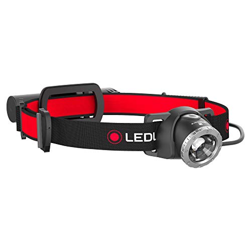 Led Lenser H8R - Linterna (Linterna con cinta para cabeza, Negro, Rojo, IPX4, LED, 1 lámpara(s), 250 lm)