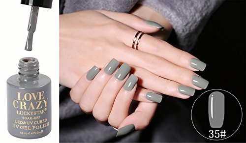 LoveCrazy 4pcs Kit De Colores 9-12 en Gel Manicura Semipermanente + TopCoat y Base Coat UV LED Manicura Arte + Lámpara Secador 9C de Uñas UV/LED + Removedores + Lima + otros productos (9C KIT 9-12)