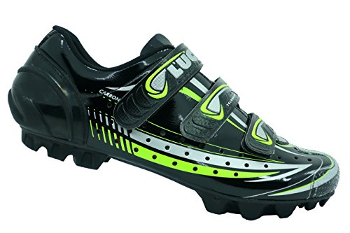 LUCK Zapatilla de Ciclismo Master, con Suela de Carbono y Triple Tira de Velcro para una sujeción (42 EU)