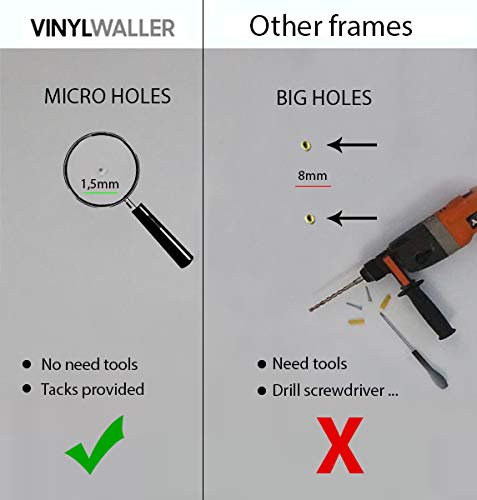 Marcos para portadas de discos de vinilo de 33 RPM para decorar la pared de tu habitación o tu salón, regalo ideal para músicos