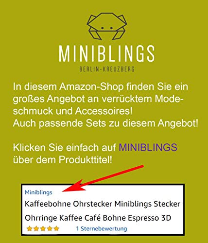 Miniblings Tabla gatillo Establecer Gemelos de la máquina de Escribir SWZ único