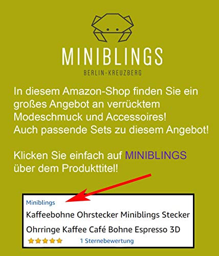 Miniblings Tabla gatillo Establecer Gemelos de la máquina de Escribir SWZ único