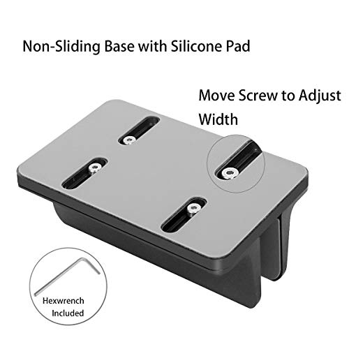 MOSISO Laptop Stand Vertical, Soporte de Escritorio de Aleación de Aluminio Muelle para Ahorrar Espacio Compatible con iPad Pro/MacBook Air/MacBook Pro/Surface Pro y Otro Portátil, Negro