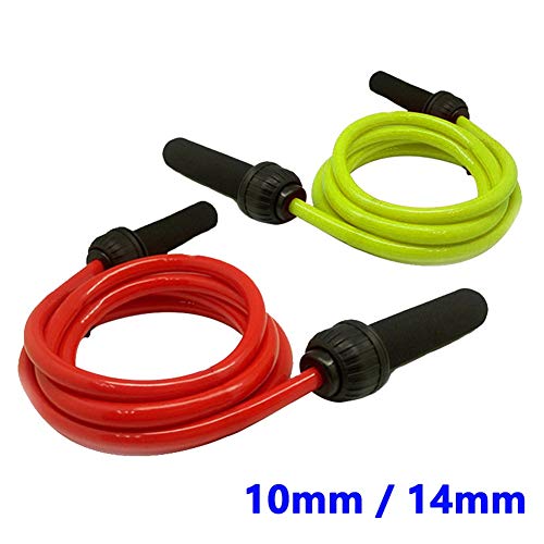 OVsler Cuerda para Saltar Comba Crossfit Hombre Cuerda Saltar Comba Boxeo Comba Crossfit Cuerda De Saltar Cuerda Crossfit Comba De Saltar Combas para Saltar Green,14mm