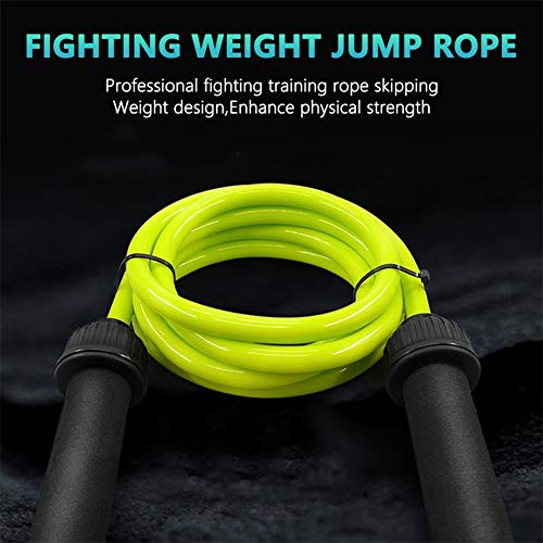 OVsler Cuerda para Saltar Comba Crossfit Hombre Cuerda Saltar Comba Boxeo Comba Crossfit Cuerda De Saltar Cuerda Crossfit Comba De Saltar Combas para Saltar Green,14mm