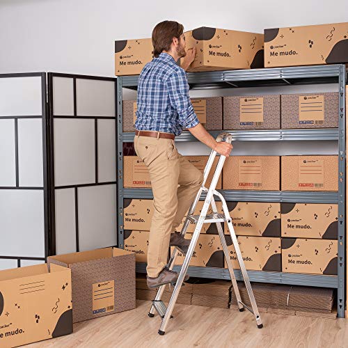 Pack 20 Cajas Carton para Mudanzas y Almacenaje 440x300x250mm Ultra Resistentes con Asas + Cinta Adhesiva, 100% ECO Box | Packer PRO