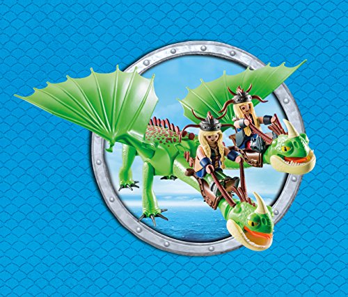 PLAYMOBIL DreamWorks Dragons Dragón 2 Cabezas con Chusco y Brusca, A partir de 4 Años (9458) , color/modelo surtido
