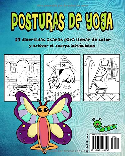 Posturas de yoga: Para colorear y practicar
