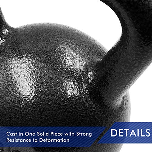 PROIRON Pesa Rusa de Hierro Fundido, Kettlebell 12kg para fisicoculturismo y Entrenamiento con Pesas