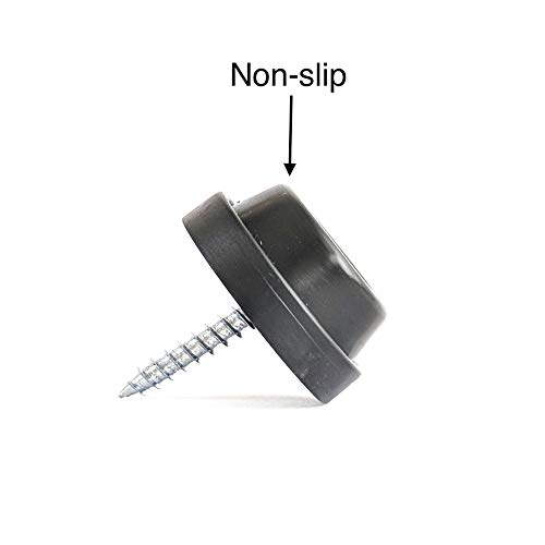 Tapón de goma antideslizante para muebles, sillas y mesas, en blanco o negro, tamaños disponibles: 24 mm y 28 mm de diámetro, fabricado en Alemania