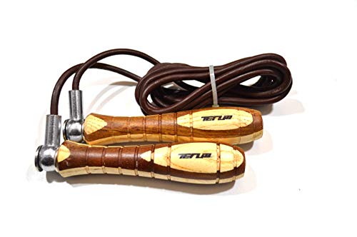 Tenum - Cuerda de Saltar de Piel Ajustable para Entrenamiento, Gimnasio, Saltar