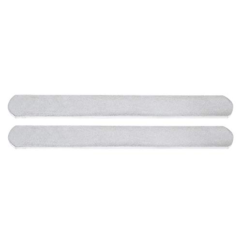 V GEBY 2 Piezas de Placas de Acero para Soportes de Chaleco de Peso Apretado y espinilleras Invisibles Especiales de Acero Anti-oxidación(Los 25cm)