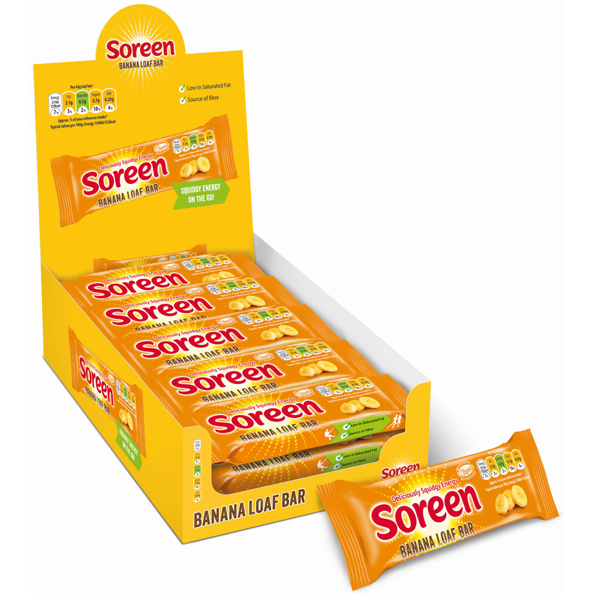 Barrita de pan dulce Soreen (10 x 42g) - Barritas
