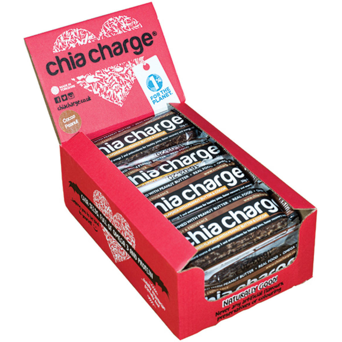 Barritas Chia Charge Flapjack (12 x 50g) - Barritas