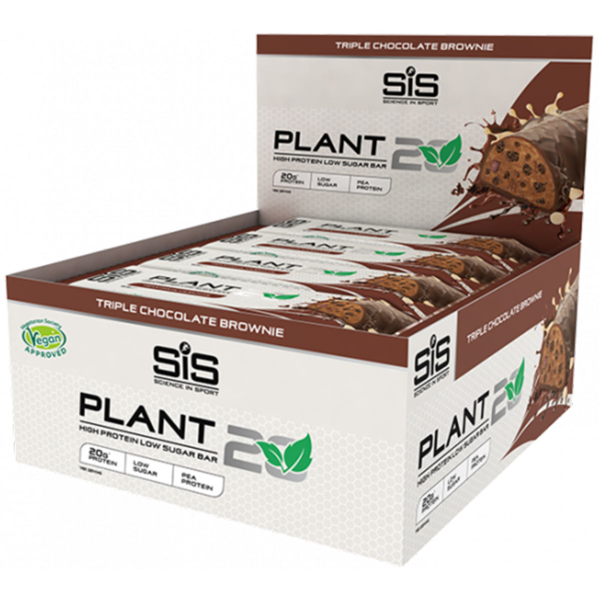 Barritas de proteínas Science in Sport Plant20 (12 x 64 g) - Barritas