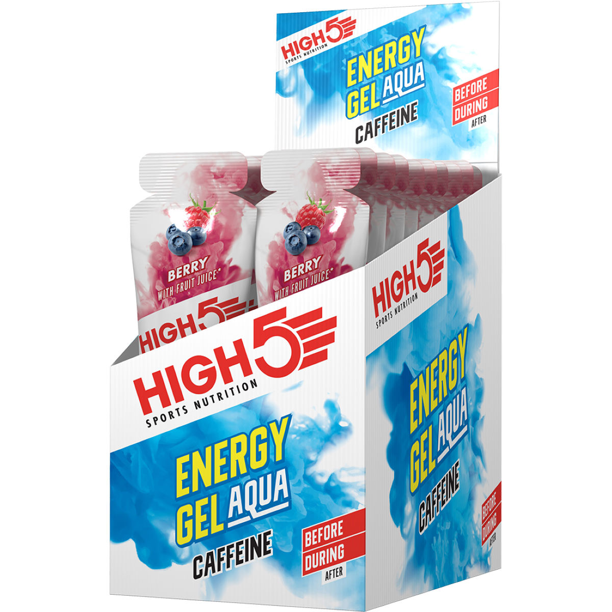 Gel energético High5 Aqua Caffeine (20 x 66 g) - Geles