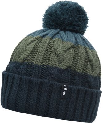 Gorro Föhn Bobble - Azul marino/Verde - One Size, Azul marino/Verde