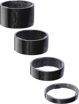 Kit de espaciadores de carbono BBB Ultra Space BHP35 - Negro - 5,10,15,20mm, Negro