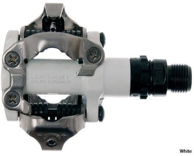 Pedales automáticos de MTB Shimano M520 SPD - Blanco, Blanco