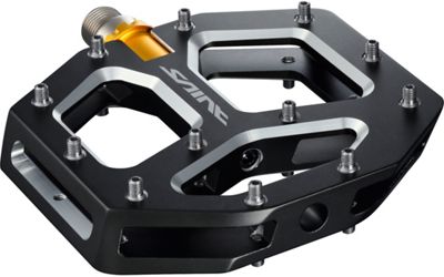 Pedales de plataforma de MTB Shimano M828 Saint - Negro, Negro